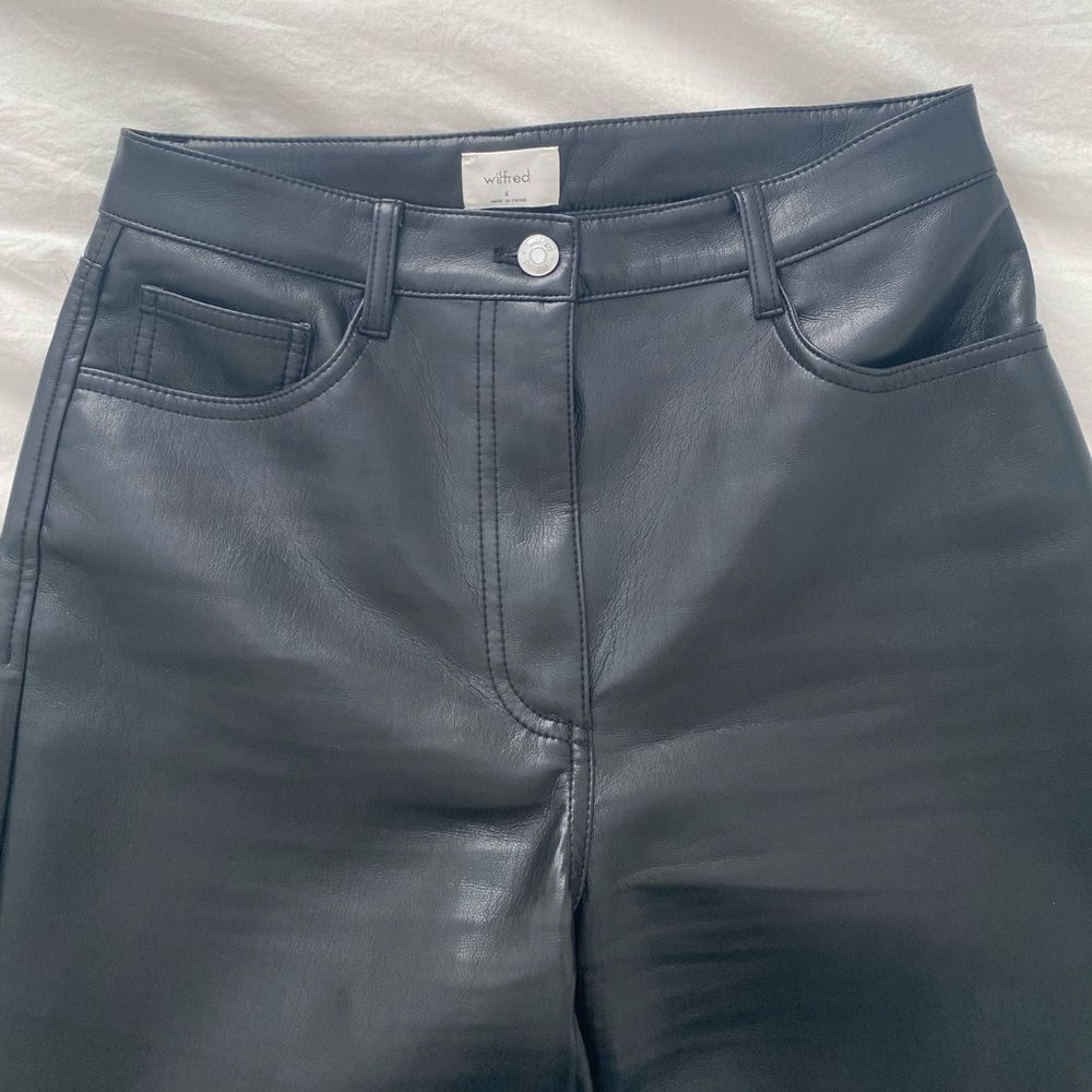 Aritzia Melina Pant -High Wasited, vegan leather pants